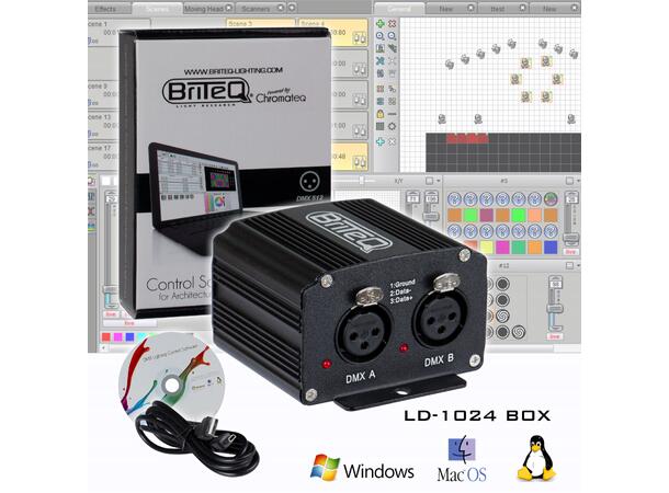 Briteq LD-1024BOX DMX Interface 1024 DMX channels